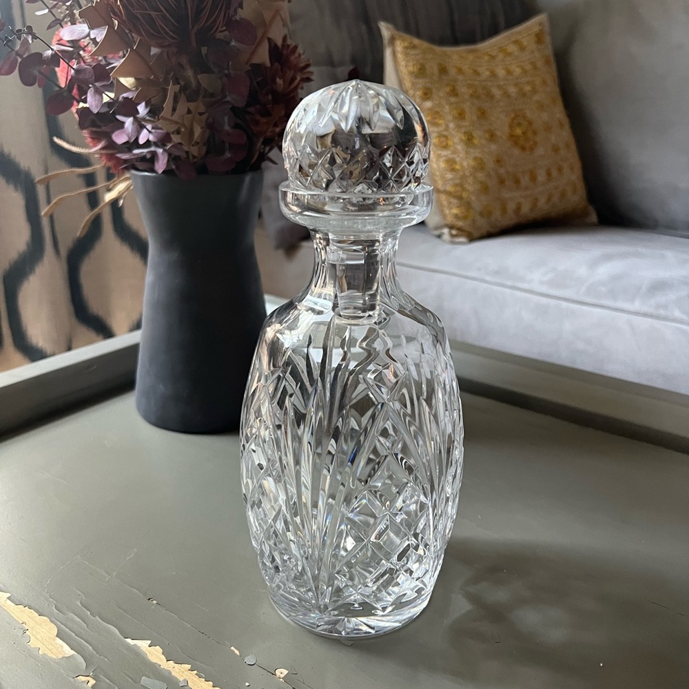 Waterford Lismore Pattern Elegant Crystal Decanter Retail $335